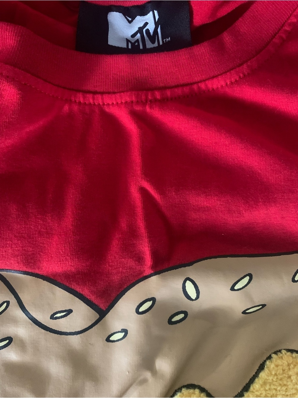 MTV Red and Tan Kids Graphic Tee
